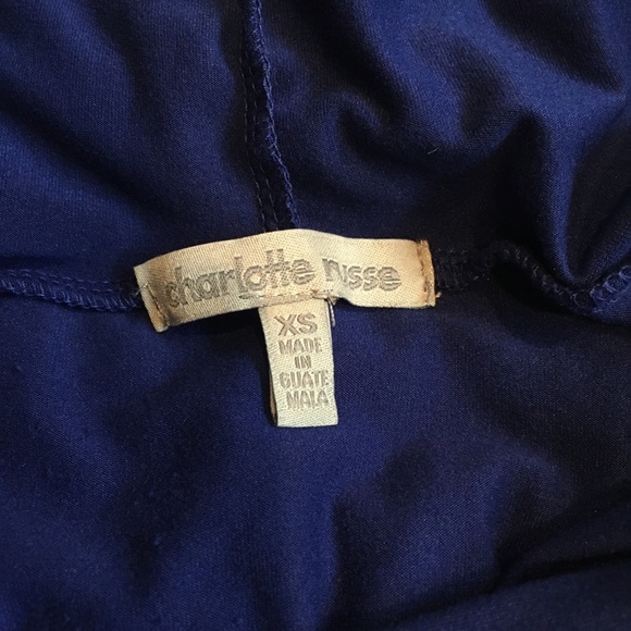 Blue Hooded Crop-Top - Picture 4 of 4